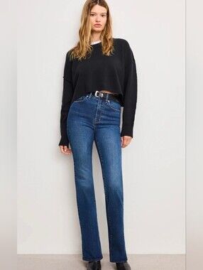 Good American always fits good classic bootcut jeans 20-26